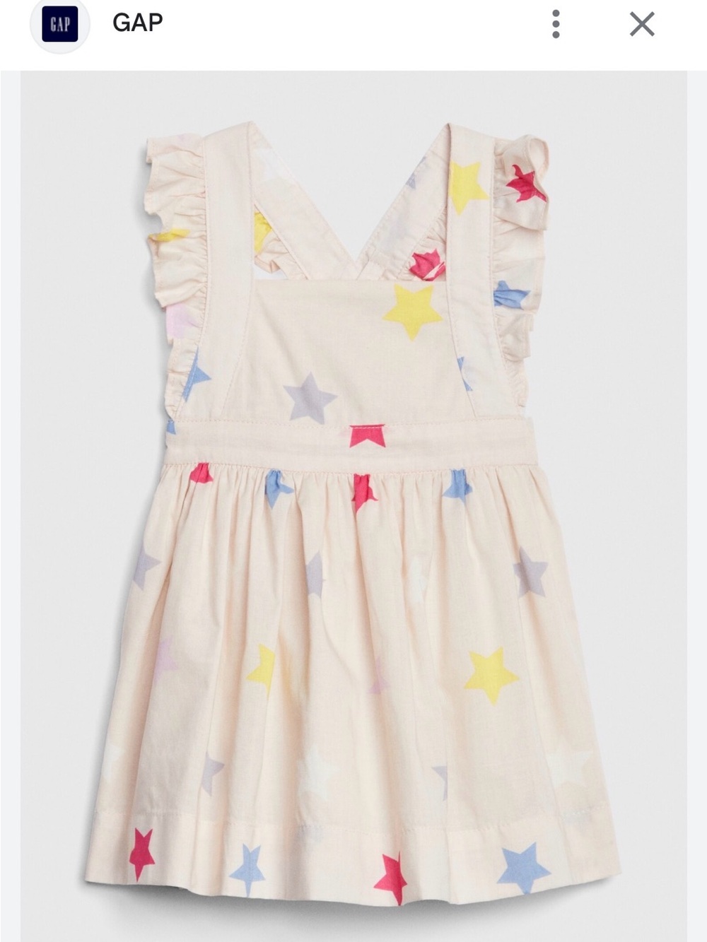 Gap star pinafore dress